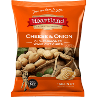 Cheese & Onion Old-Fashioned Wave Cut Chips (150g)