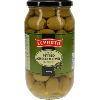 Greek Pitted Green Olives In Brine (1kg)