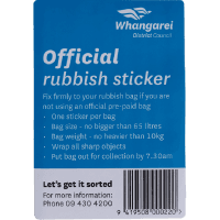 Rubbish Sticker (ea)