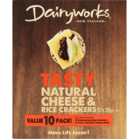 Tasty Natural Cheese & Rice Crackers (300g)