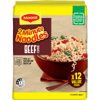 2-Minute Beef Noodles Multipack (12 x 74g)