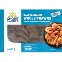 Raw Vannamei Whole Prawns (400g)