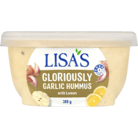 Gloriously Garlic Hummus With Lemon (380g)