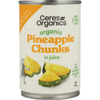 Organic Pineapple Chunks In Juice (425g)