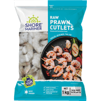 Raw Vannamei 16/20 Prawn Cutlets (1kg)