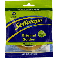 Original Golden Cellulose Tape 12mm x 66m (1pk)