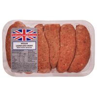 Welsh Lamb & Mint English Sausages (kg)