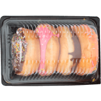 Round Chocolate Mix Donuts (4pk)