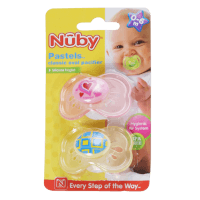 Pastels Classic Oval Pacifier 0-6 Months (2pk)