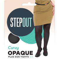 Curvy Opaque 50D Plus Size Tights Black (ea)