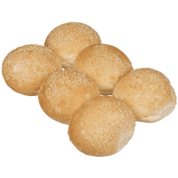 Round Sesame Seed Rolls (6ea)