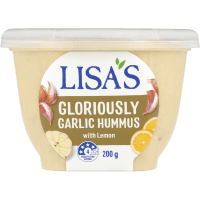Gloriously Garlic Hummus With Lemon (200g)