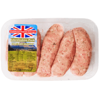 Lincolnshire Pork English Sausages (kg)