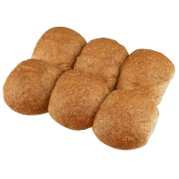 Round Wholemeal Rolls (6pk)