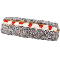 Chocolate Mock Cream Lamington (ea)