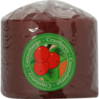 Cranberry Pillar Candle (1pk)
