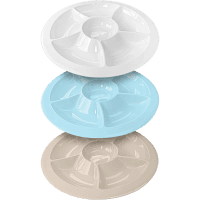 Assorted Plastic Sectional Platter (1pk)