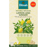 DILMAH Flavoured Infusion Teabags Lemon and Ginger 20s 30g (20pk)
