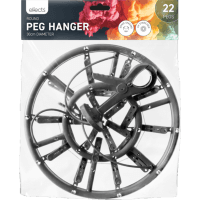 Round 30cm Hanger & 22 Pegs (1pk)