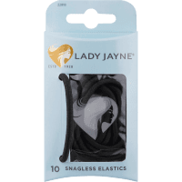 Black Snagless Elastics (10pk)