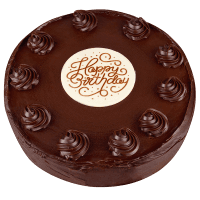 Happy Birthday Round Chocolate Cake (ea)