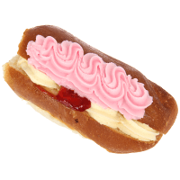 Fresh Cream Raspberry Finger Bun (1pk)