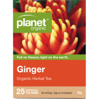 Ginger Organic Herbal Tea Bags (25pk)