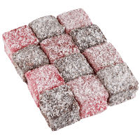 Raspberry & Chocolate Lamingtons Small (12pk)