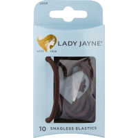 Brown Snagless Elastics (10pk)