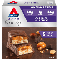 Endulge Low Carb Caramel Nut Chew Bars (5 x 34g)