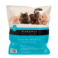100% Beef Frozen Meat Medallions Cat & Dog Food (1kg)