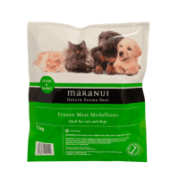 Steak & Rabbit Frozen Meat Medallions Cat & Dog Food (1kg)