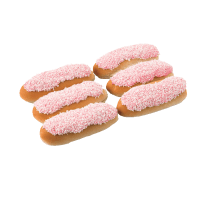 Iced Raspberry Finger Buns (6pk)
