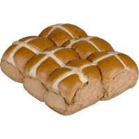 Spiced Fruitless Hot Cross Buns (6pk)