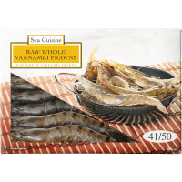 Vannamei 41/50 Whole Raw Prawns (0.8kg)