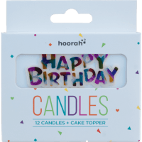 Blue Candles + Cake Topper (12pk)