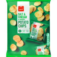 Salt & Vinegar Flavour Potato Chips Snack Packs (10 x 18g)