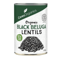 Organic Black Beluga Lentils (400g)