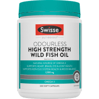 Odourless High Strength Wild Fish Oil 1500mg Soft Capsules (200pk)