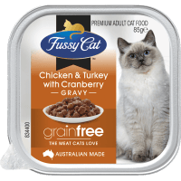 Grainfree Chicken Turkey With Cranberry Gravy Premium Adult Cat Food (85g)