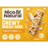 Tropical & Yoghurt Flavour Chewy Muesli Bars (6 x 30.8g)