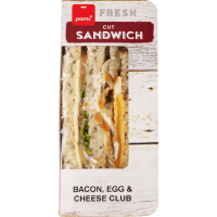 Bacon Egg & Cheese Fresh Deli Club Sandwich (1pk)