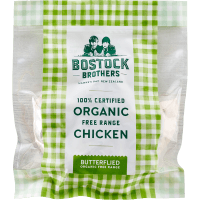 100% Organic Free Range Butterflied Chicken (kg)
