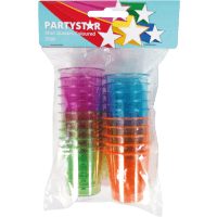 Partystar Shot Glasses Coloured (20pk)