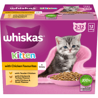 Chicken Favourites in Gravy Kitten Wet Pouches Cat Food (12 x 85g)