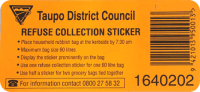Refuse Collection Sticker (1ea)