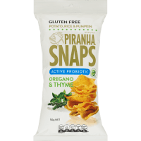 Gluten Free Active Probiotic Oregano & Thyme Snaps (50g)