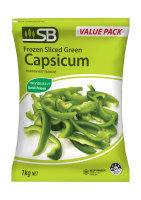 Green Sliced Capsicum (1kg)