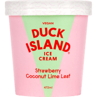 Strawberry Coconut Lime Leaf Ice Cream (472ml)