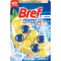 Power Active Lemon Rim Block Toilet Cleaner (2 x 50g)